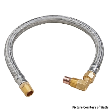 Watts 909 2-1/2-4&quot; Sensing Line Hose Assembly