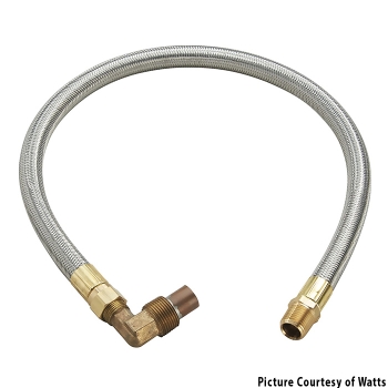 Watts 909 6&quot; - 8&quot;  Sensing Line Hose Assembly