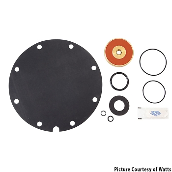 Watts 909 4&quot; -10&quot;  Relief Valve Rubber Kit for Cast Iron