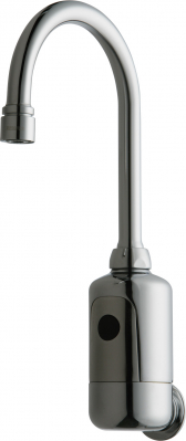 Chicago Faucet Gooseneck Sensor Single Hole Wall Mount