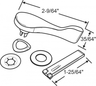 Patio Handle Thumbturn Kit for SGD218