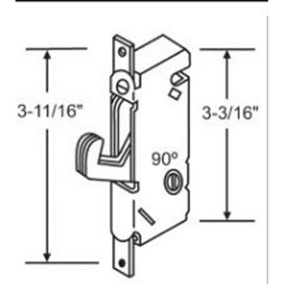 SGD Mortise Round Face -Vertical Keyway