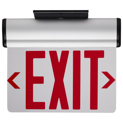 Emergency Exit Sign Clear Top/Back/Side Mount