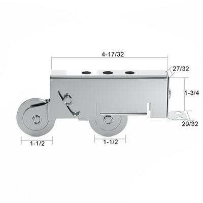 1-1/2 Tandem Roller - SS