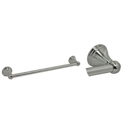 Towel Bar Set 24" -Bell Style -CP -Chrome Finish