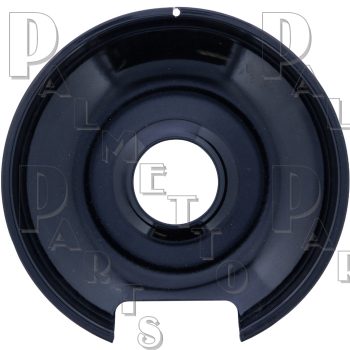 8&quot; Universal Hinge Drip Pan Black Porcelain