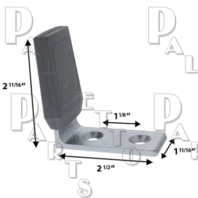 L Shaped Door Stop -Aluminum Finish