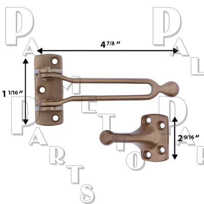 Night Latch Solid Brass -Bronze Finish