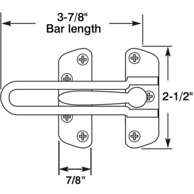 Door Guard Night Latch--Ant. B