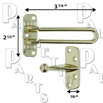 Night Latch -Polished Brass Finish