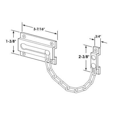 Chain Door Lock Heavy Duty -Chrome