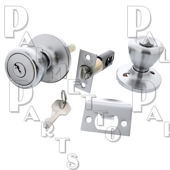 Entry Lockset Tulip Handle -Stainless Steel Finish