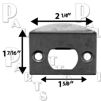 Latch Strike 2/pack -Antique Brass Finish