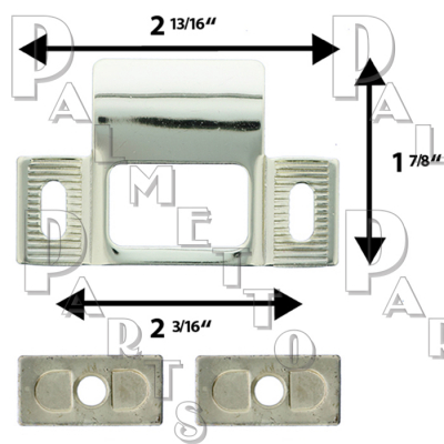 Adj Lockset Latchbolts PB