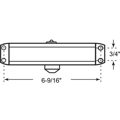 #2 Door Closer Duranotic Finish