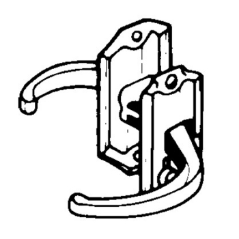 Storm Door Latch -Aluminum Finish