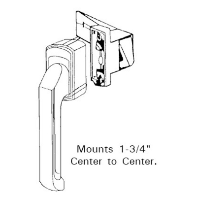 Storm Door Latch -Aluminum Finish