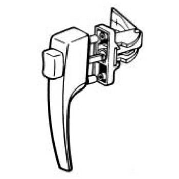 Storm Door Latch Aluminum Finish