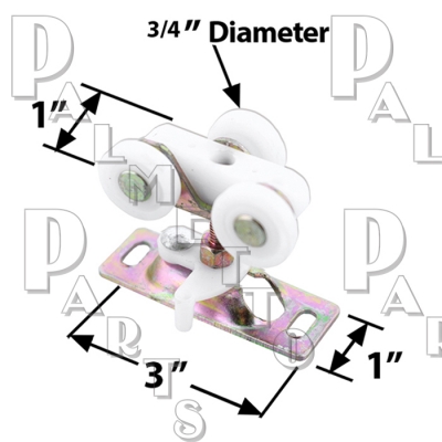 Wardrobe Door Roller -3/4" Wheels