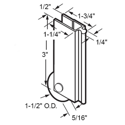 Mirror Door Roller