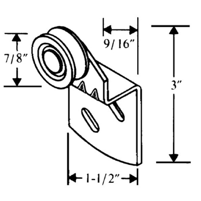 By-Pass 9/16" Offset Hanger Roller