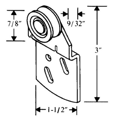 By-Pass 9/32" Offset Hanger Roller