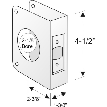 Door Reinforcer -Stainless Steel Finish