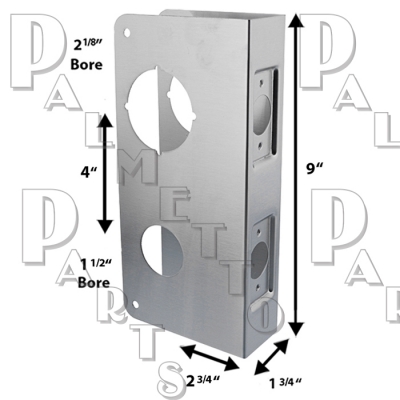 Door Reinforcer -Stainless Steel Finish