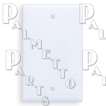 Single Blank Plate -White