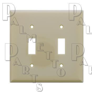 Double Gang Switch Plate Ivory