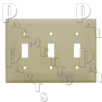 3 Gang Switch Plate Ivory