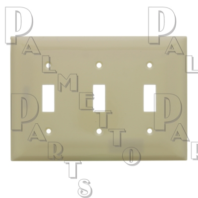 3 Gang Switch Plate Ivory