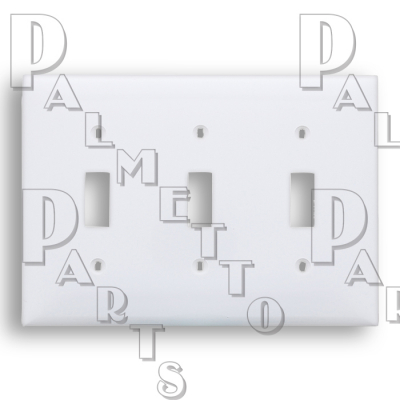 3 Gang Switch Plate White