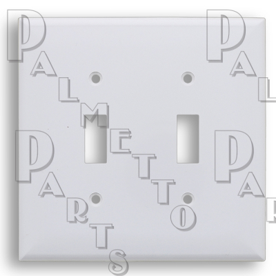 Midi 2-Gang Switch Plate Ivory