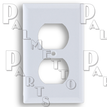 Duplex Receptacle Wall Plate White