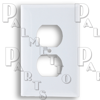 Midi Receptacle Wall Plate White