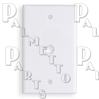 Coax Wall Plate Less Connection White