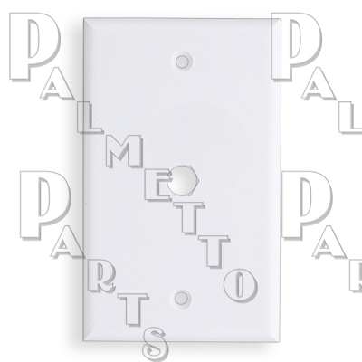 Coax Wall Plate Less Connection White