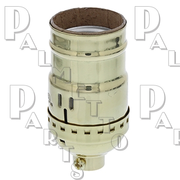 3-Way Socket Keyless -Brass