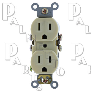 15A Duplex Receptacle Ivory