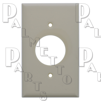 250V Single Receptacle Cover Plate Ivory