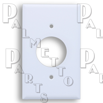 250V Single Receptacle Cover Plate White