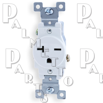 250V White Single Receptacle ETA 11/30