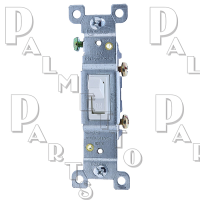 15A Switch Single Pole White