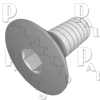 10-24 x 1/2&quot; Stainless Steel Machine Screw Hex Flat Head