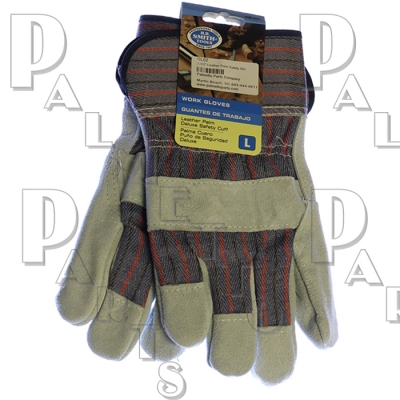 2-1/2" Leather Palm Safety Gloves