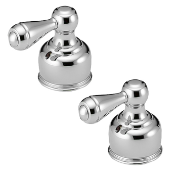 Delta Decorative Lever Handles - Chrome - Pair Hot &amp; Cold