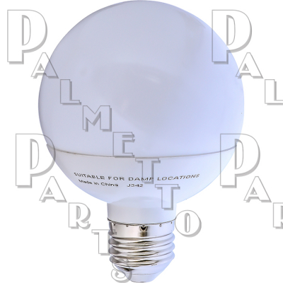 6W G25 LED 3000K Dimmable Medium Base