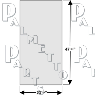 Clear Priism Polycarbonate Lens 22-3/8" x 46-1/2" x .100 Thick