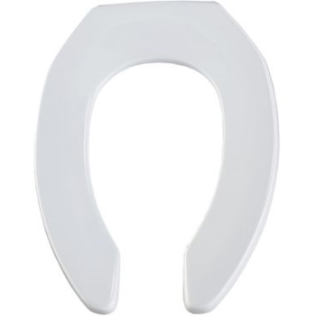 Sta-Tite Elongated Open Front Less Cover Seat -White